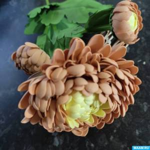 Мастер-класс по изготовлению хризантемы из фоамирана