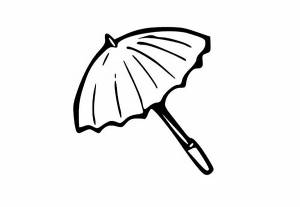 Раскраска зонтик