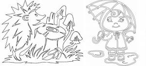 Вытынанки на тему Осень