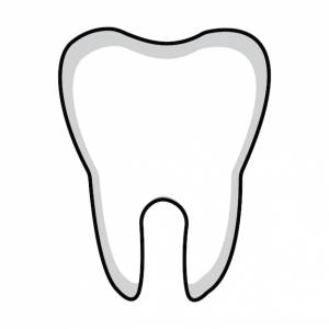 Шаблон векторного дизайна логотипа зуба