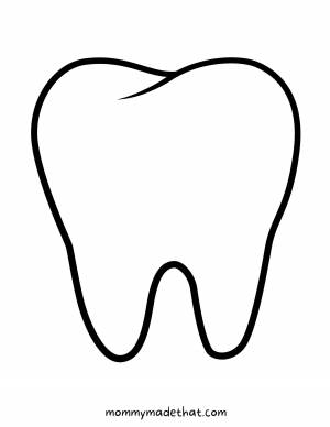 Трафареты и шаблоны зубов для вырезания из бумаги