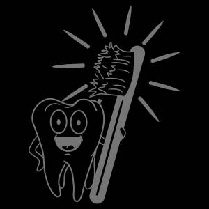 Трафарет Чистим зубы