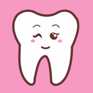 Стоматологическая помощь и стоматология подмигивающий шаблон дизайна логотипа зуба