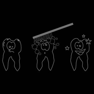 Трафарет Забавные зубы