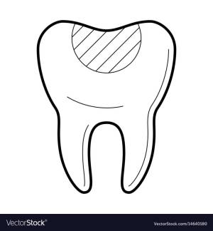 Трафарет зуба