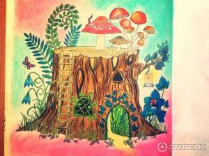 Отзыв о Раскраска-антистресс Зачарованый лес Джоанна Бэсфорд