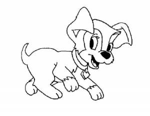 Раскраска Собачка