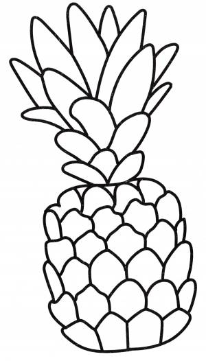 Раскраска Вкусный ананас