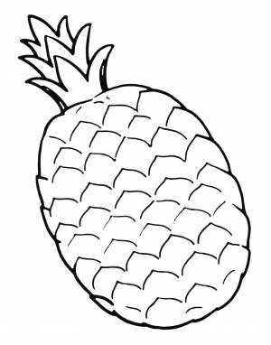 Раскраска Ананасик
