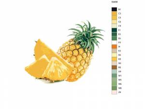 живопись по номерам Живопись по Номерам Сочный ананас 50x40, цены в Москве на Мегамаркет
