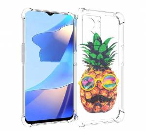 Чехол MyPads прикольный ананас с лицом для OnePlus Nord N300