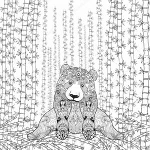 Раскраски Бамбук