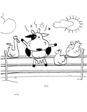 Раскраски панда, Раскраска Маленькая панда и бамбук животные