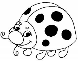 Раскраска божья коровка