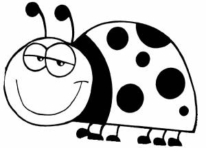 Раскраска божья коровка