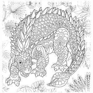 Раскраска антистресс Динозавры Bourgeois 0699