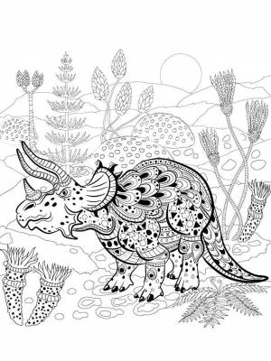 Картинка Динозавры Антистресс  онлайн