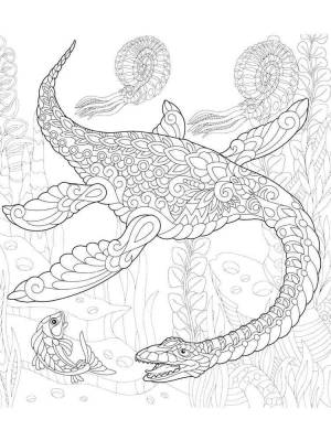 Раскраски Динозавр Антистресс