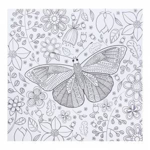 Альбом раскраска-антистресс Цветочное наслаждение 20 страниц