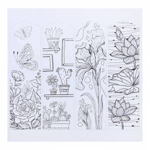 Альбом раскраска-антистресс Цветочное наслаждение 20 страниц