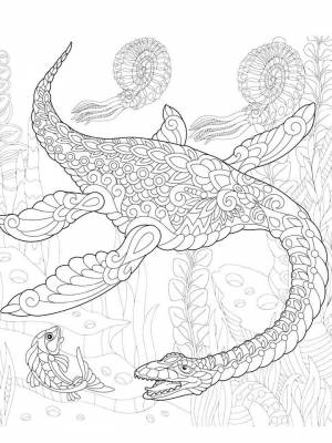 Раскраска Динозавры Антистресс