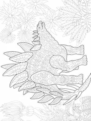 Раскраски Динозавры Антистресс   в формате