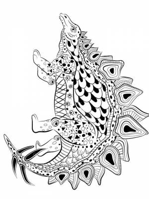 Картинка Динозавры Антистресс  раскраску для детей