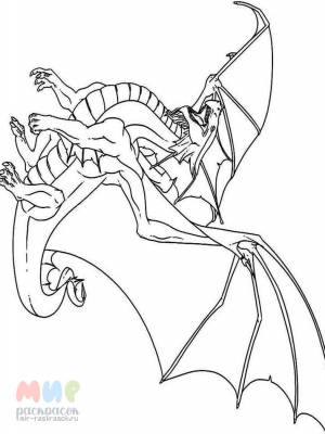 Раскраска Дракон