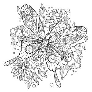 Антистресс-раскраска Единорог и радуга удачи