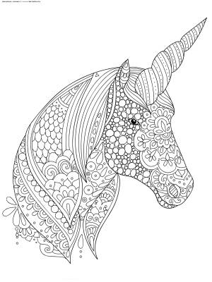 Раскраска Единорог