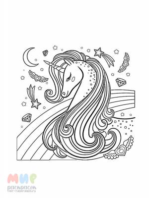 Раскраска Единорог