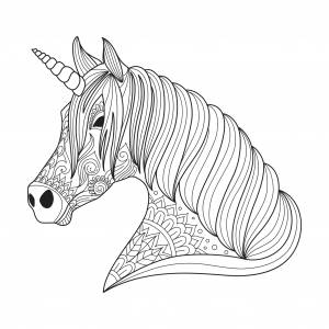 Антистресс раскраски единорог