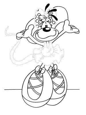 Раскраски цирк, Раскраска Цирк дорисуй по точкам