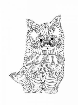 Раскраски Котята Антистресс   в формате