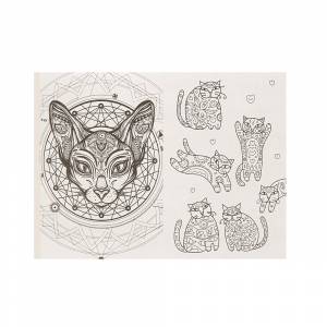 Проф-Пресс Раскраска-антистресс A5 Кототерапия Р-9732