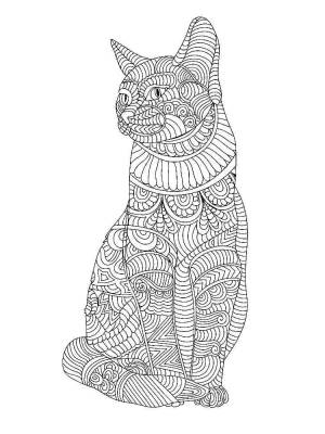 Раскраски Кошки Антистресс