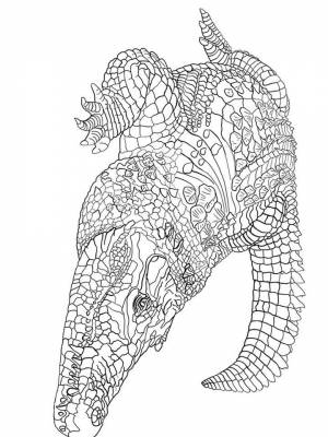 Раскраски Крокодил Антистресс   в формате