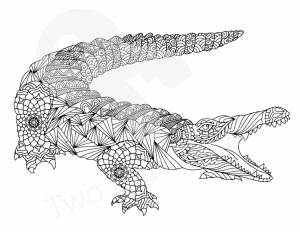Крокодил картинка раскраска