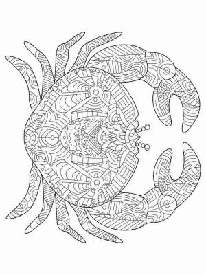 Раскраски Краб Антистресс