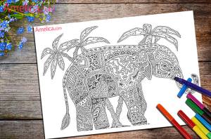 раскраски арт-терапия   для взрослыхAmelica