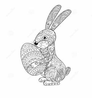 Пасхальные раскраски-антистресс