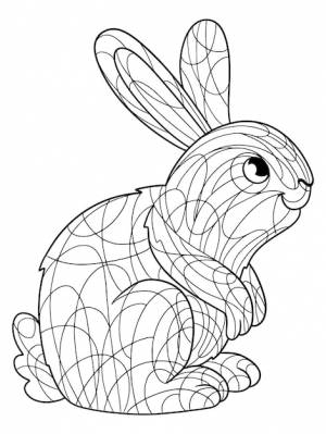 Детская раскраска домашний кролик раскраска антистресс для детей и взрослых