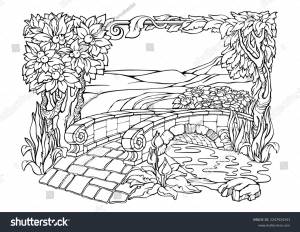 Romantic Secret Garden Coloring Pages Antistress