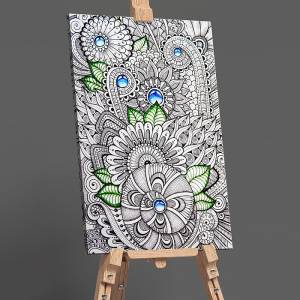 Арт-терапия, раскраски антистресс на холсте