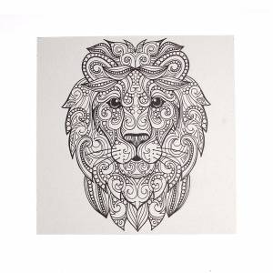 Раскраска антистресс на грунтованном МДФ