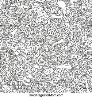 Раскраски антистресс, Раскраска Этнический лев Антистресс