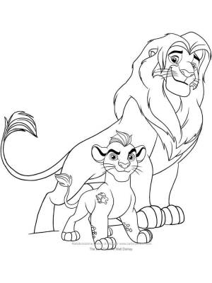 Раскраски Хранитель Лев