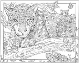 Раскраски животные арт по номерам