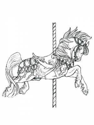 Раскраски Лошадь Антистресс   в формате