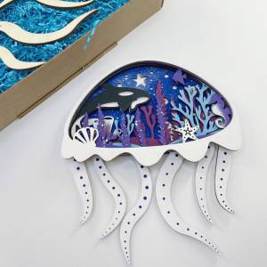 Многослойный деревянный набор для росписи Медуза